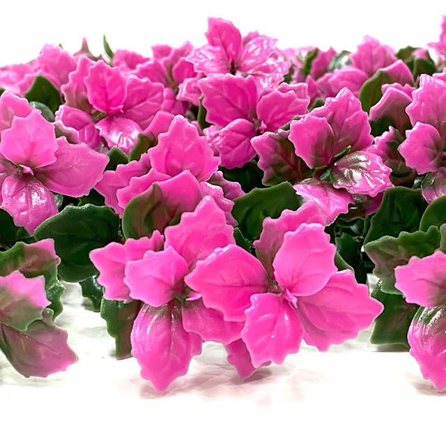 Pink Artificial Foliage For Wall Fence