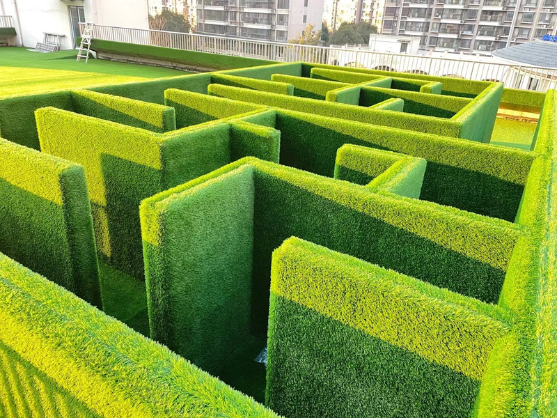 U-shape best quality artificial landscape grass for decor