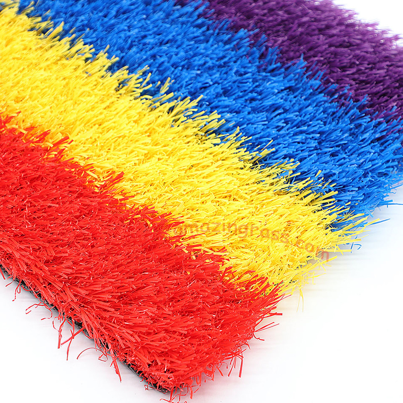 Four Color Artificial Turf For Runway Installation