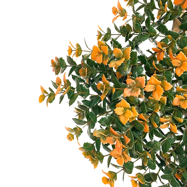 Custom Organge Plastic Artificial Vertical Garden for Wall Greening 