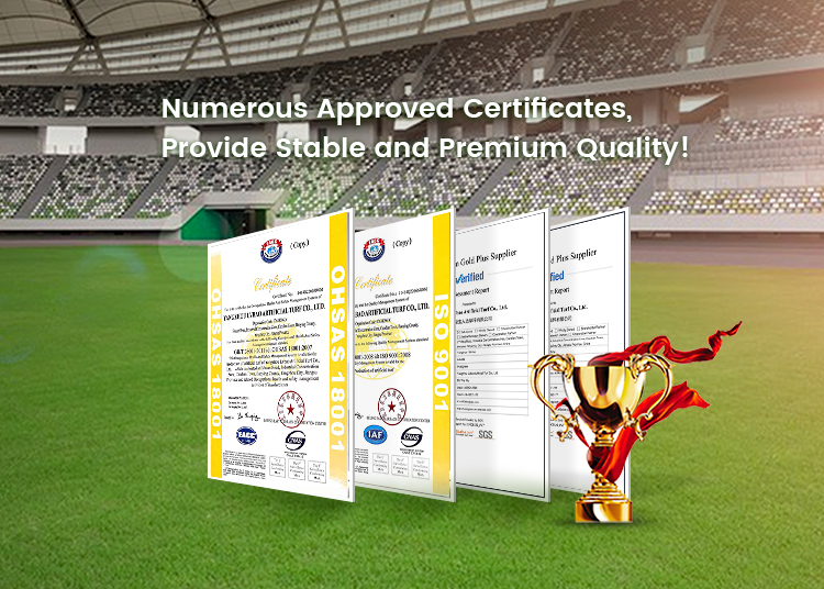 Top PE material weather resistance multi-sport artificial grass for soccer