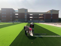 S-shape Infill Synthetic Turf For Futsal Field