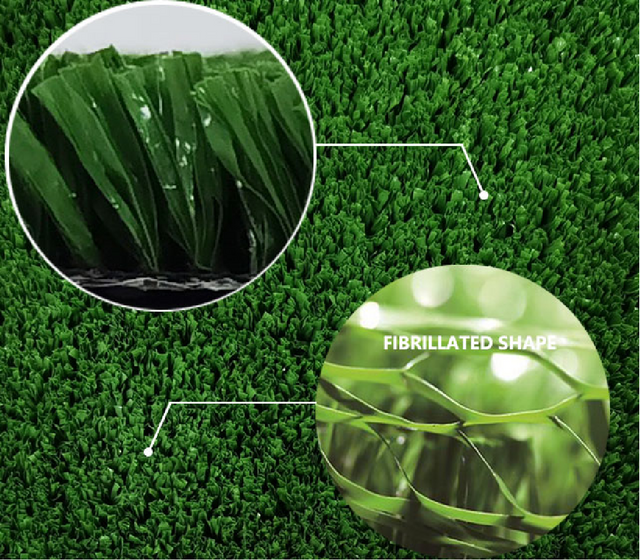 Multipurpose Anti-UV Fibrillated Yarn Artificial Turf for Multifunctional Sports