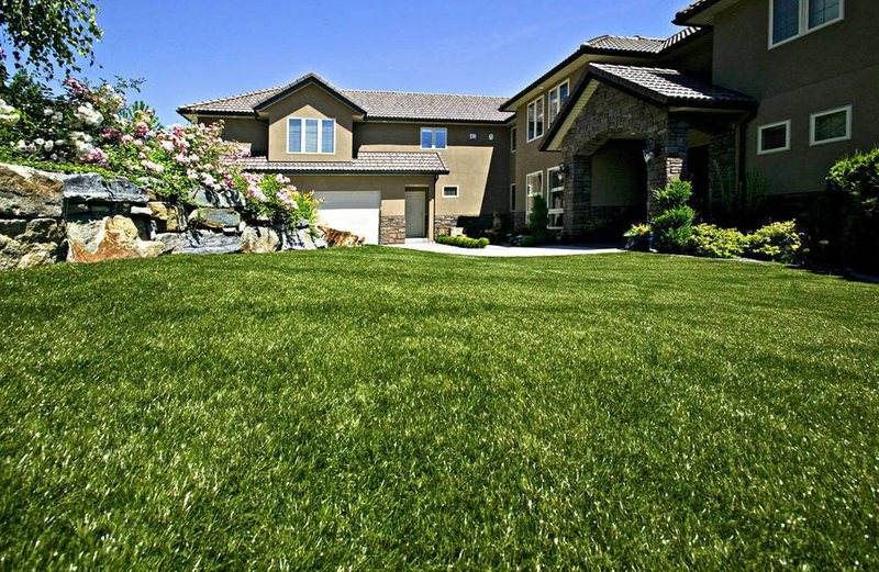 4 Color EU Standard Natural Looking Artificial Grass For Landscaping Decoration