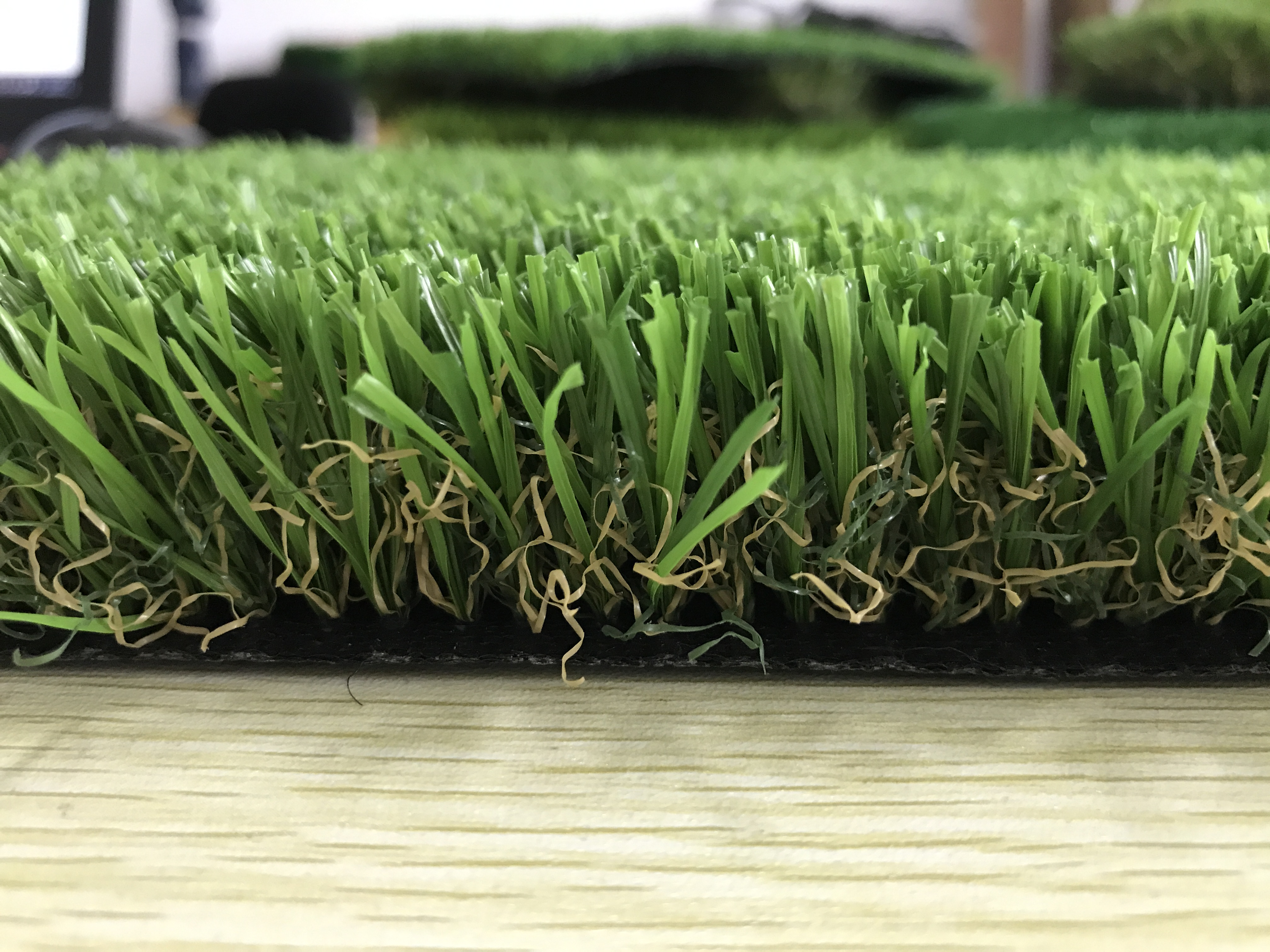 Non-toxic Health Safety Big lifetime Flame Retardant Synthetic Grass for Balcony Turf
