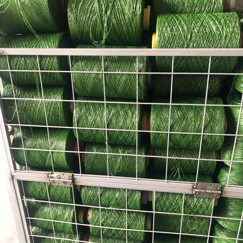 PE Material Monofilament Artificial Grass Yarn 