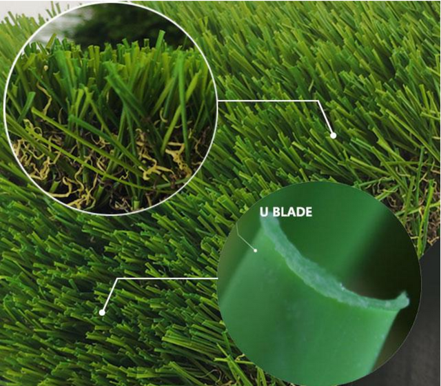 Field Green Synthetic Grass For Home Decoration