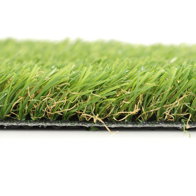 Olive Green Natural-looking Artificial Grass for Carpet Flooring
