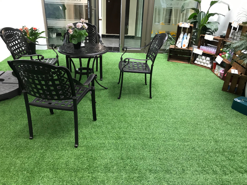 Anti-Fire Fibrillated Low-maintenane Artificial Grass for residential