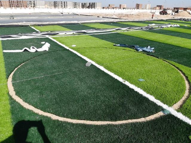 Anti-Fire Synthetic Turf For Sports Flooring