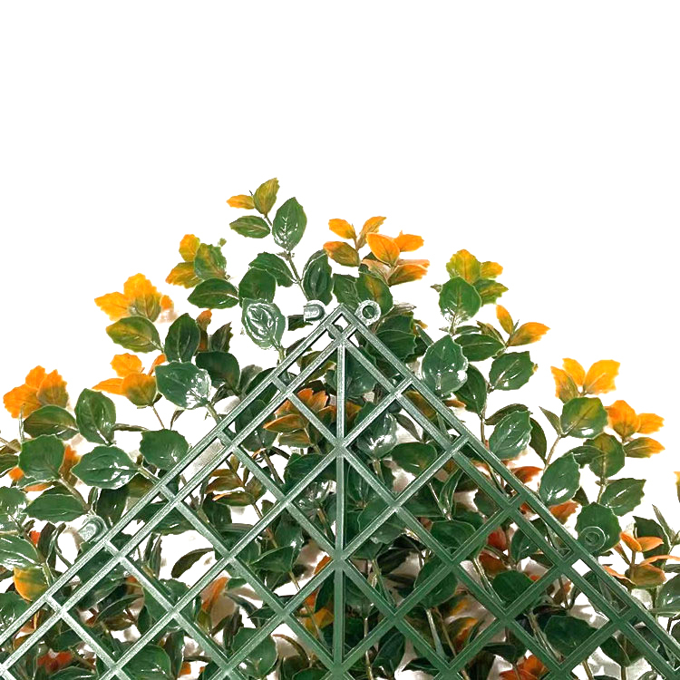 Custom Organge Plastic Artificial Vertical Garden for Wall Greening 