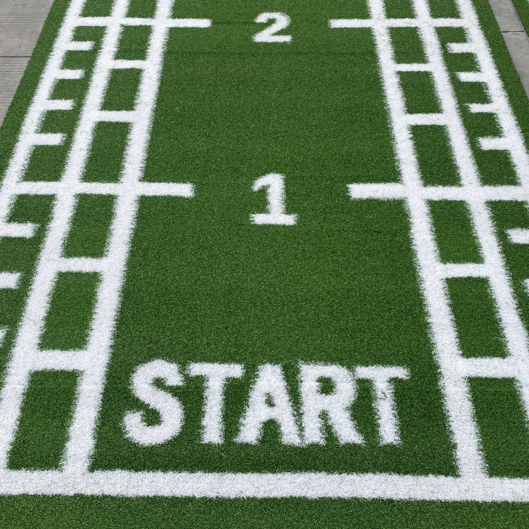 High Quality LOGO Customized Colorful Artificial Grass For Sled Rush