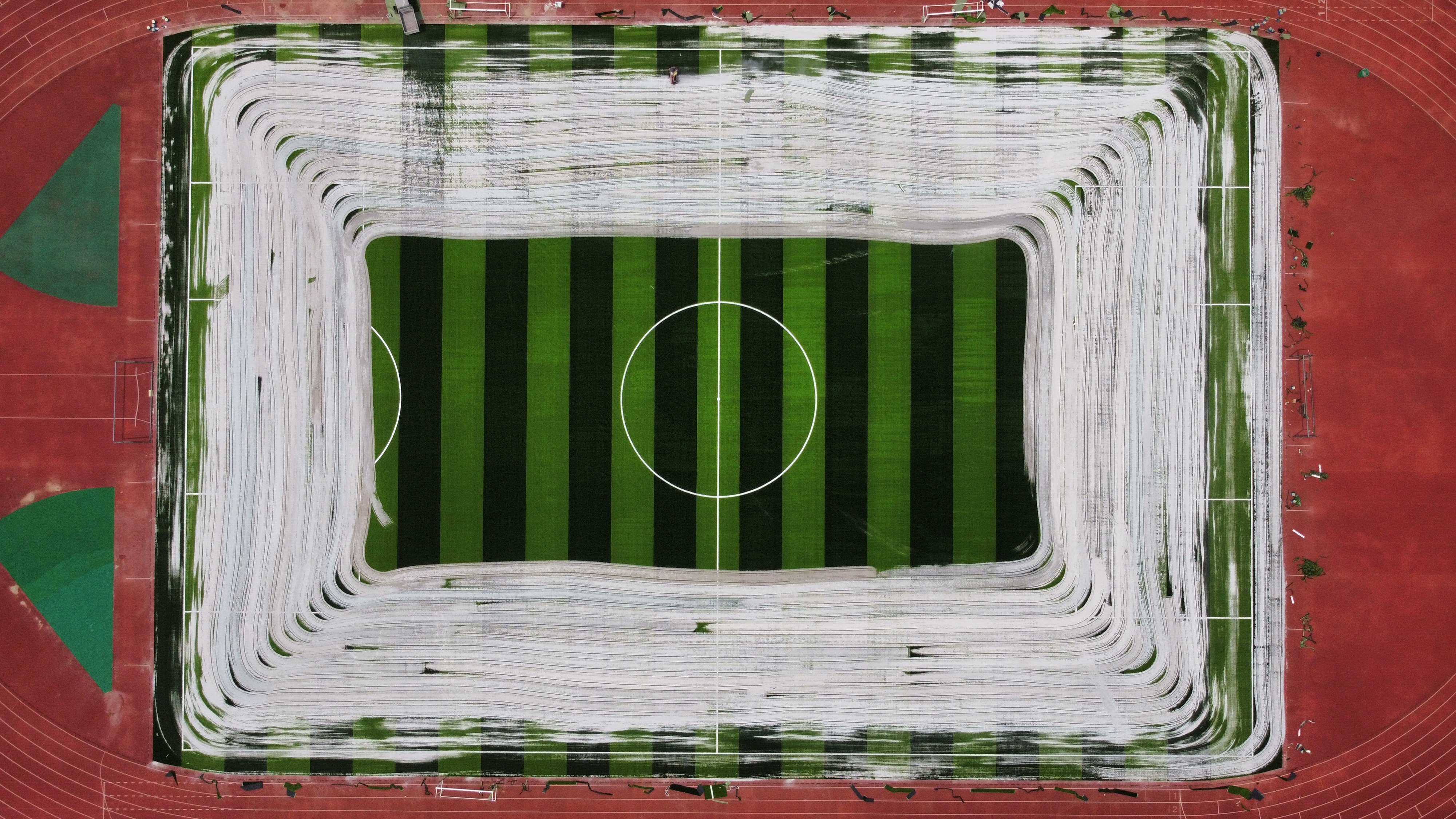 S-shape Environmental Artificial Sports Grass for Basketball