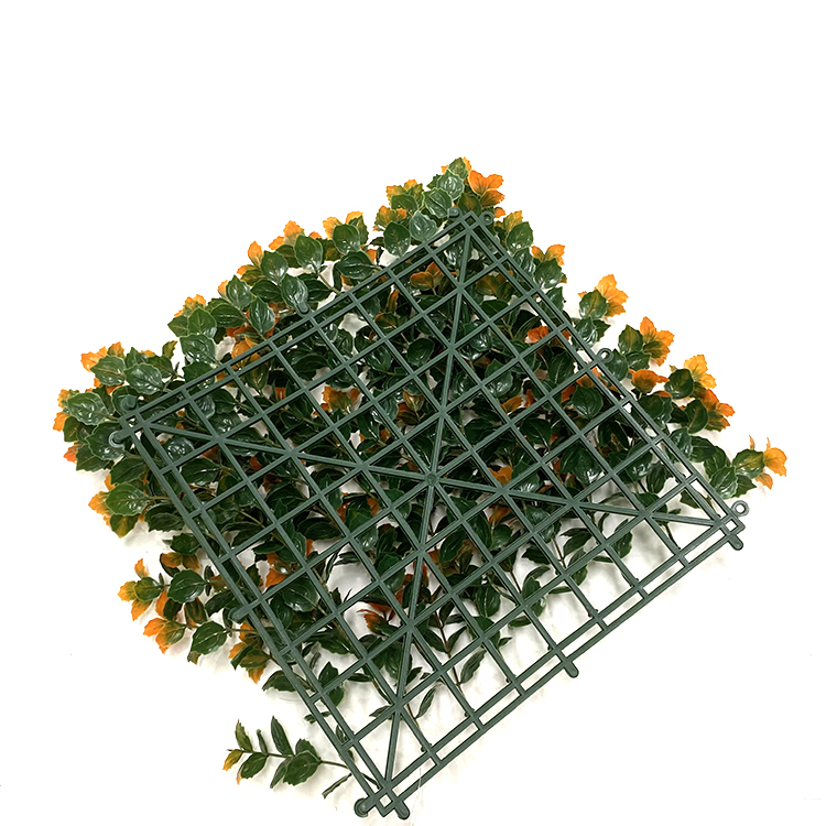 Orange Artificial Wall Foliage For Outdoor Fence