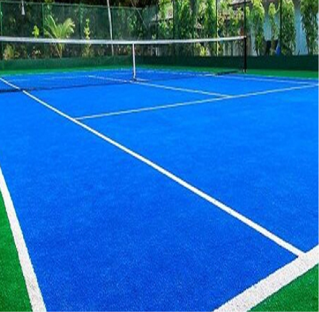 Blue Synthetic Turf For Padel Tennis Court Sports Surface