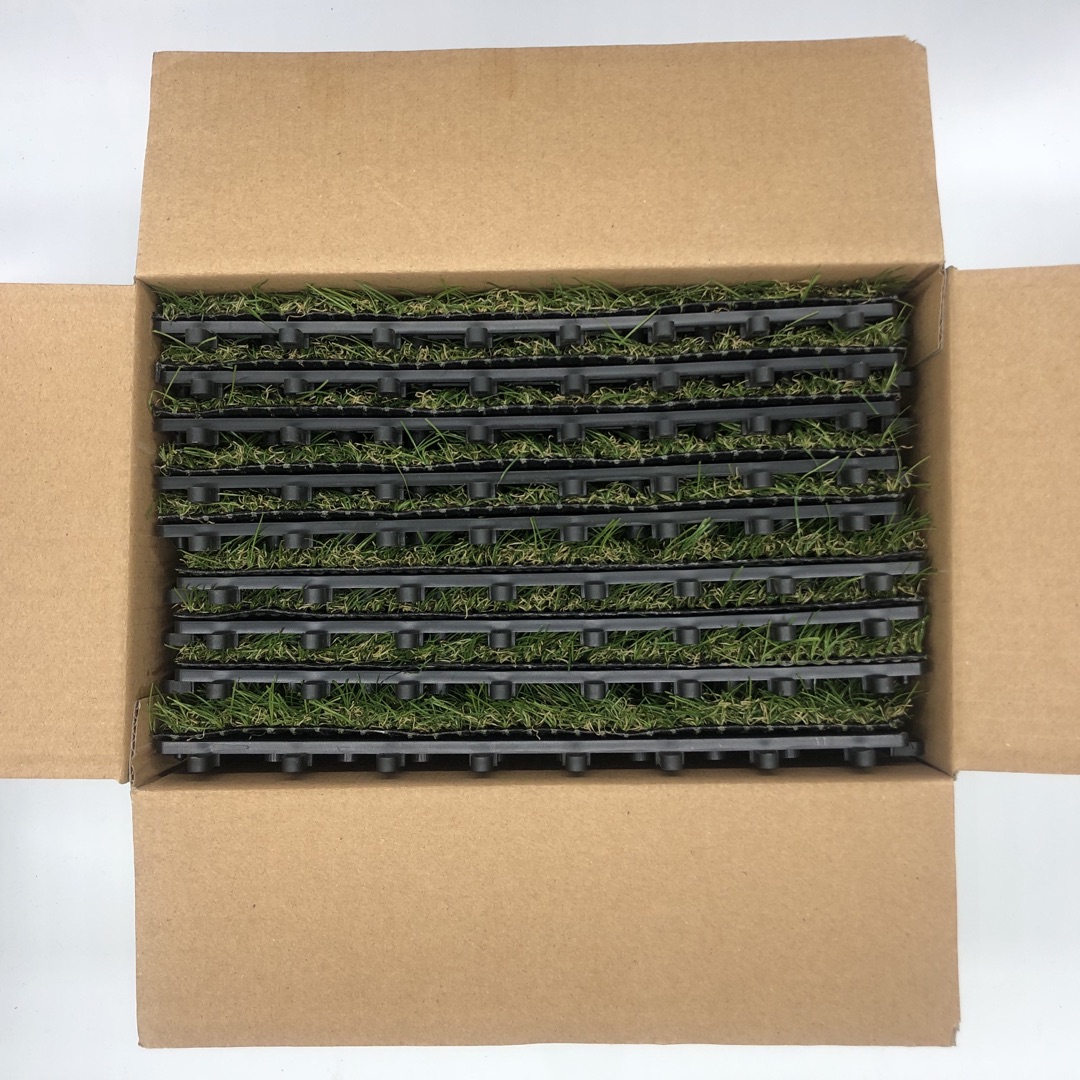 Interlocking Easy Installation Waterproof Artificial Grass Tile For Pet Carpet
