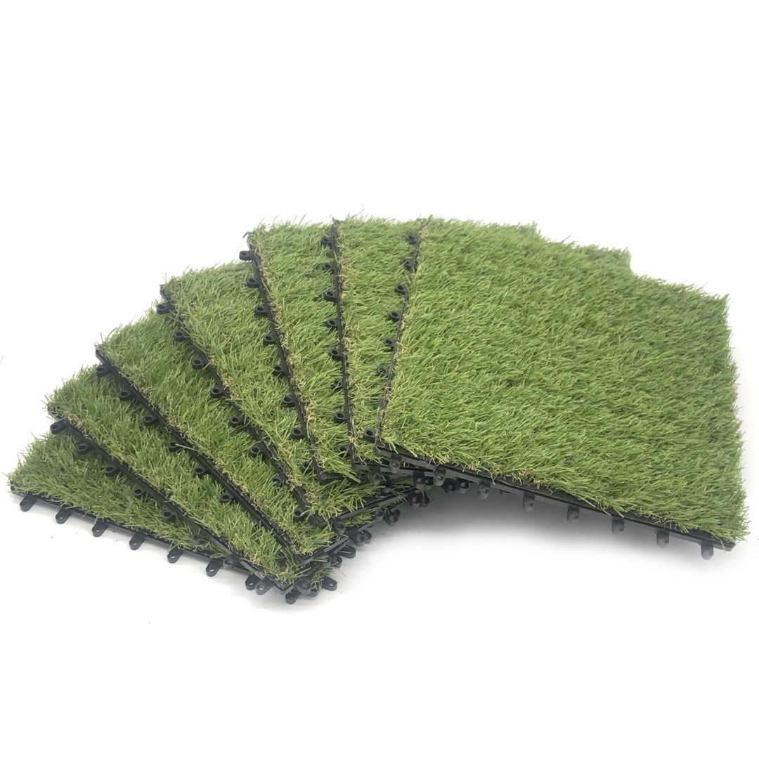 Tender Green PE+PP Native Landscape For Grass Playground 