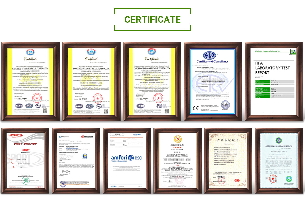 Customization Antistatic Agent Monofilament Yarn Fibers Artificial Turf for Sporting Grass