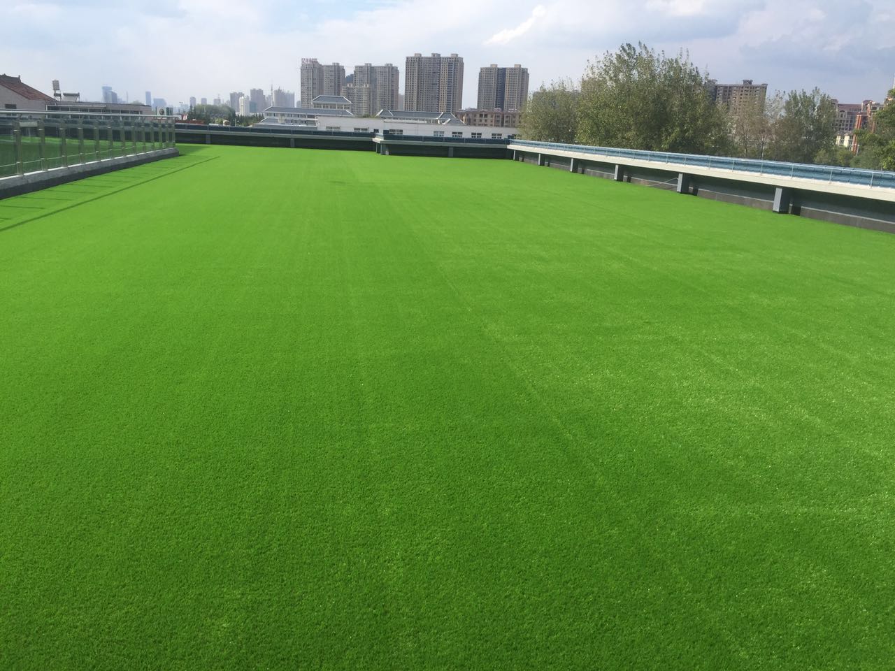 Anti-Fire Fibrillated Low-maintenane Artificial Grass for residential