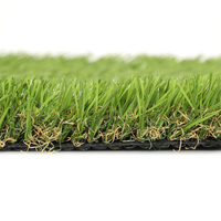 Anti-Fire Fibrillated Low-maintenane Artificial Grass for residential