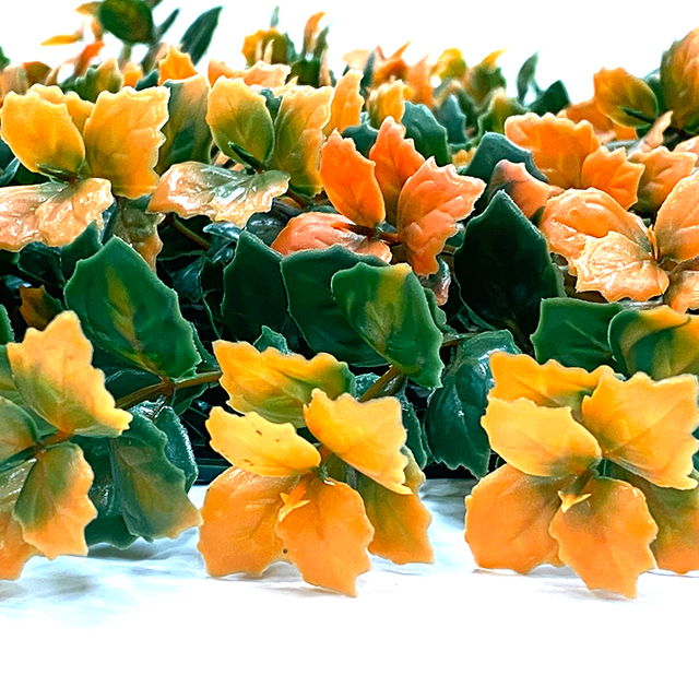 Custom Organge Plastic Artificial Vertical Garden for Wall Greening 