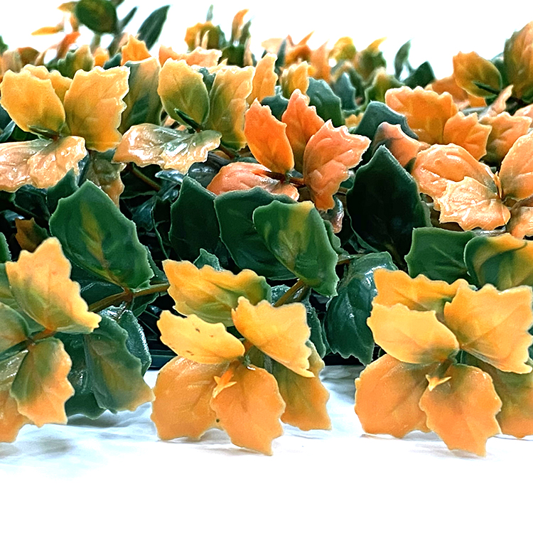 Custom Organge Plastic Artificial Vertical Garden for Wall Greening 