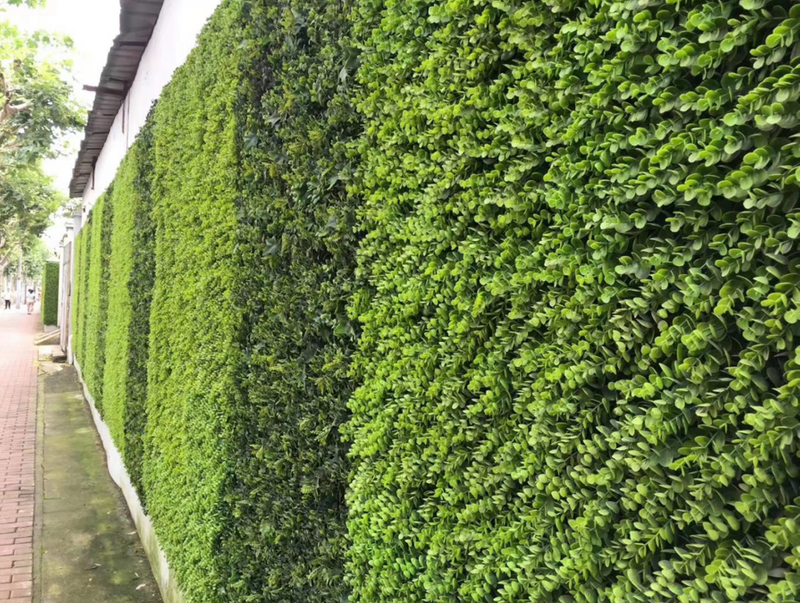 Fake Plants Natural Look Boxwood Artificial Vertical Garden for Outdoor