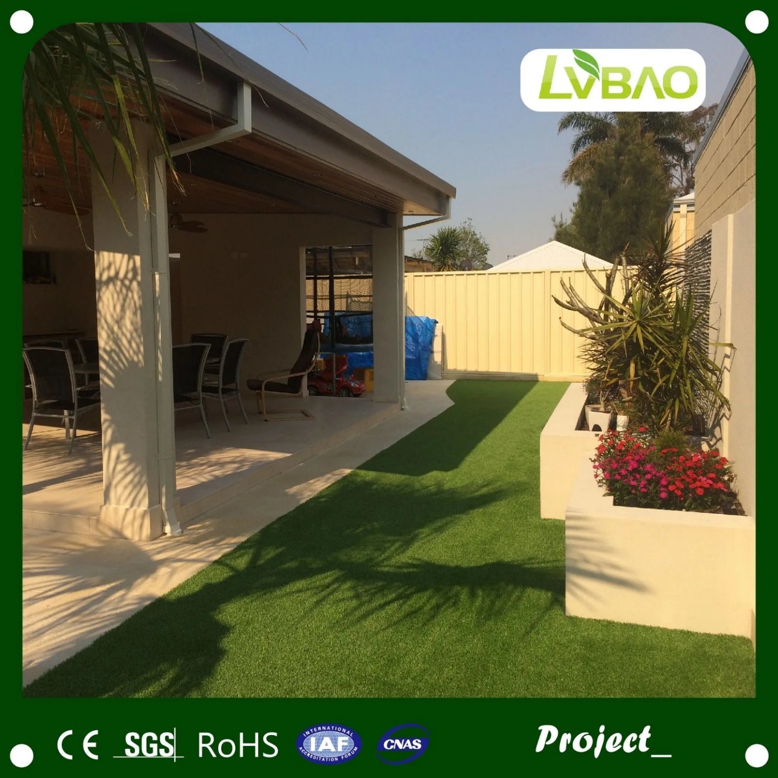 Easy Cleaning DIY Installation Landscaping Artificial Grass for Home Floor