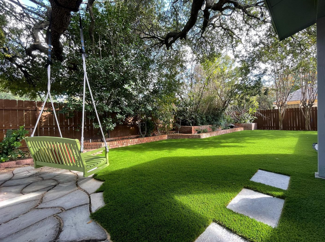 Four Tones Artificial Turf Grass For Backyard Landscaping Decor
