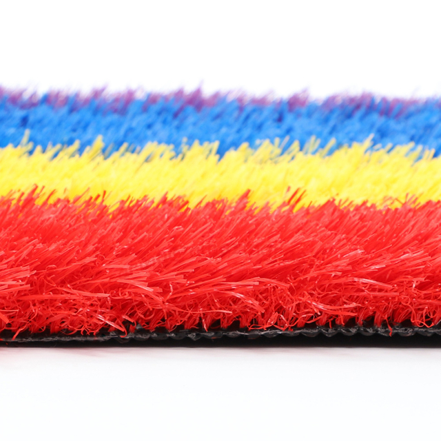 Four Color Artificial Turf For Runway Installation