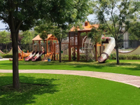 Light Green PE+PP Fake Plants Landscape Grass for Kindergarten