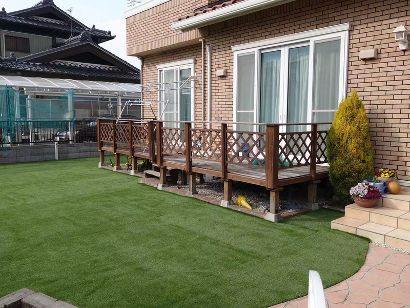 Anti UV Natural Look rattan leaf Artificial Vertical Garden for Backyard