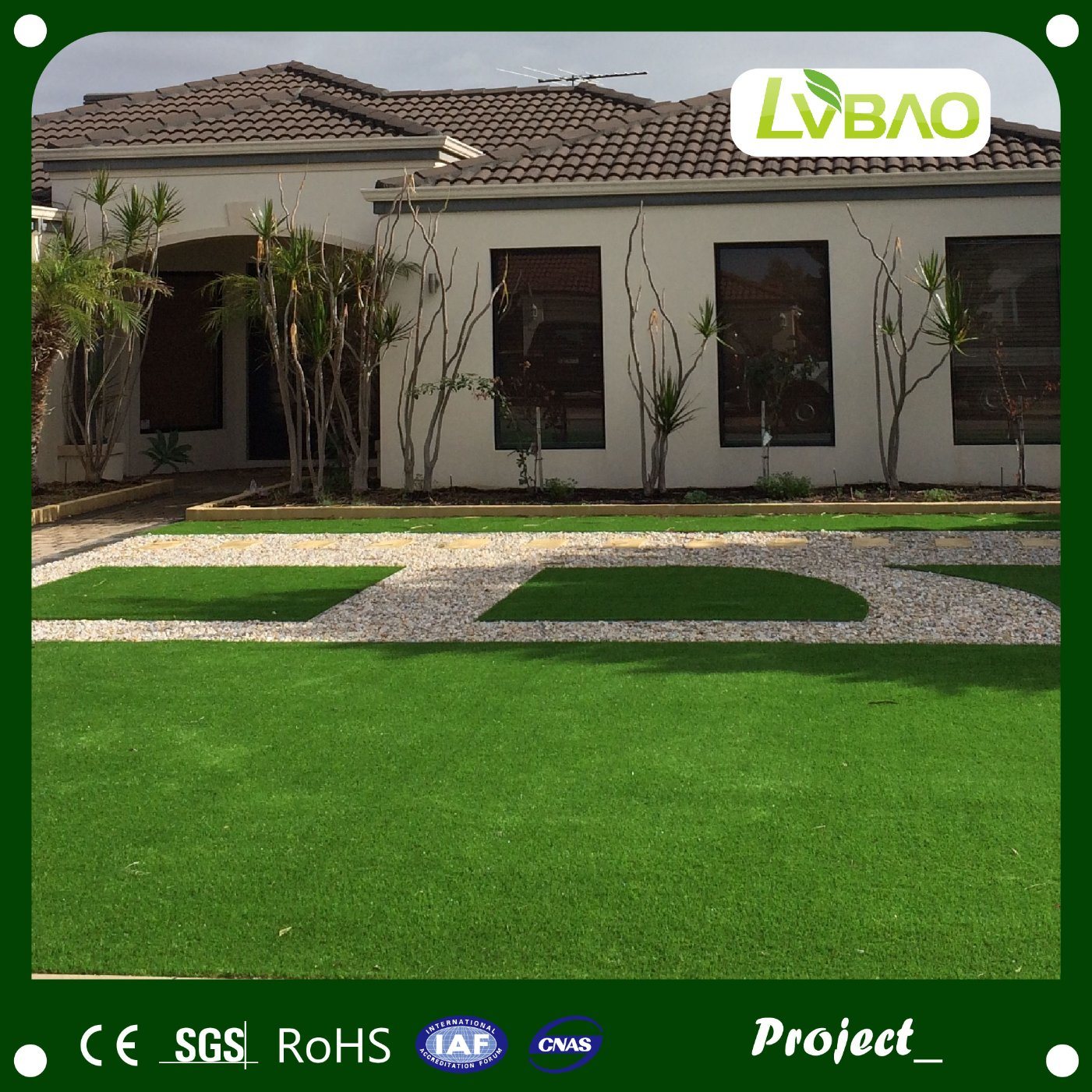 Easy Cleaning DIY Installation Landscaping Artificial Grass for Home Floor