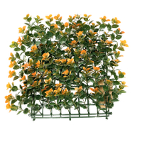 Orange Artificial Wall Foliage For Outdoor Fence