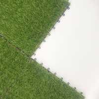 OEM Ochre Yellow Plastic Landscape Grass for Plaza Showroom