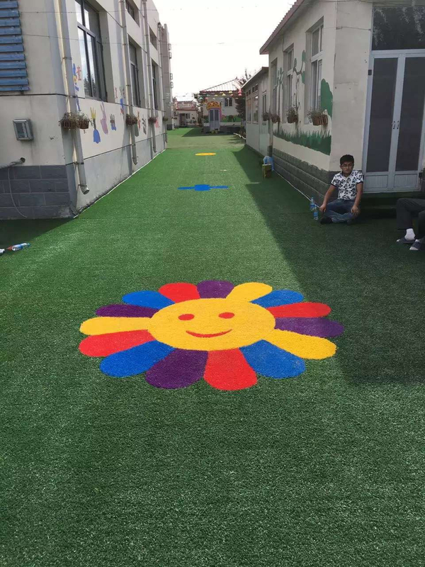 Colorful Good Resilience No-need Mowing Artificial Turf for Backyard Decor Grass