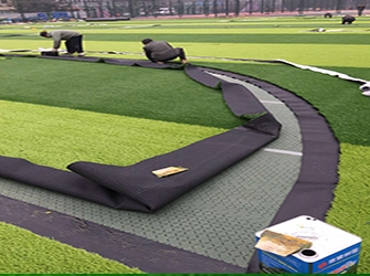 Install football grass